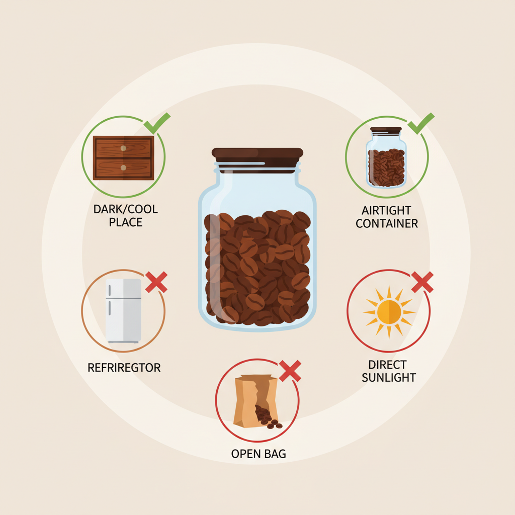 Как правильно хранить кофе - руководство