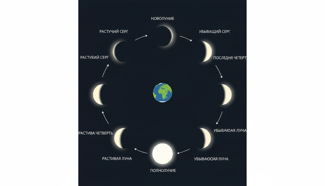 Диаграмма фаз Луны