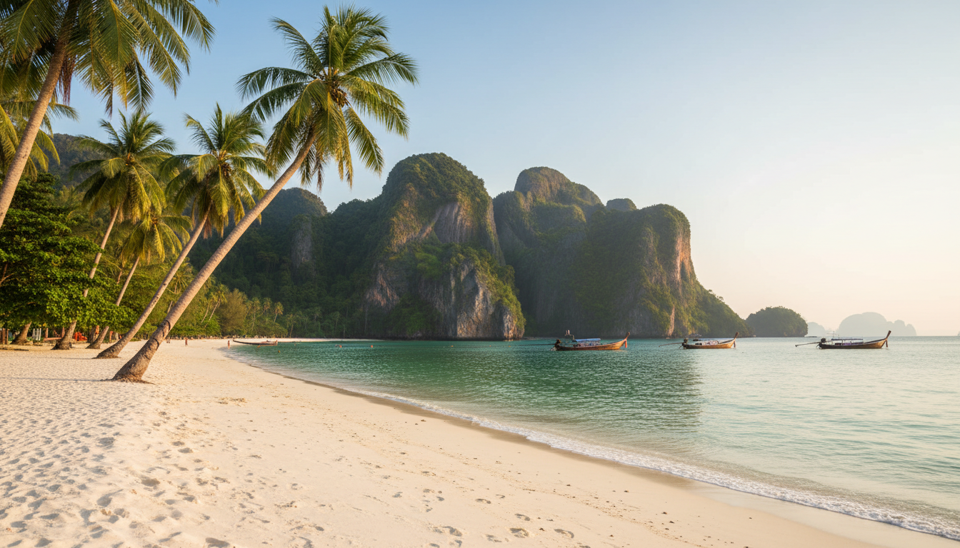 Тропический пляж острова Хольбош, Мексика