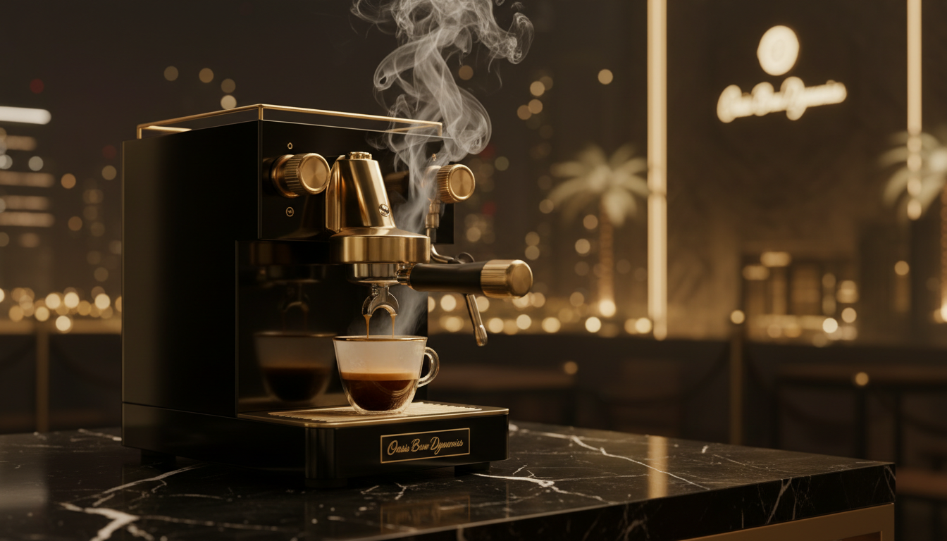 Oasis Brew Dynamics luxury coffee experience hero banner