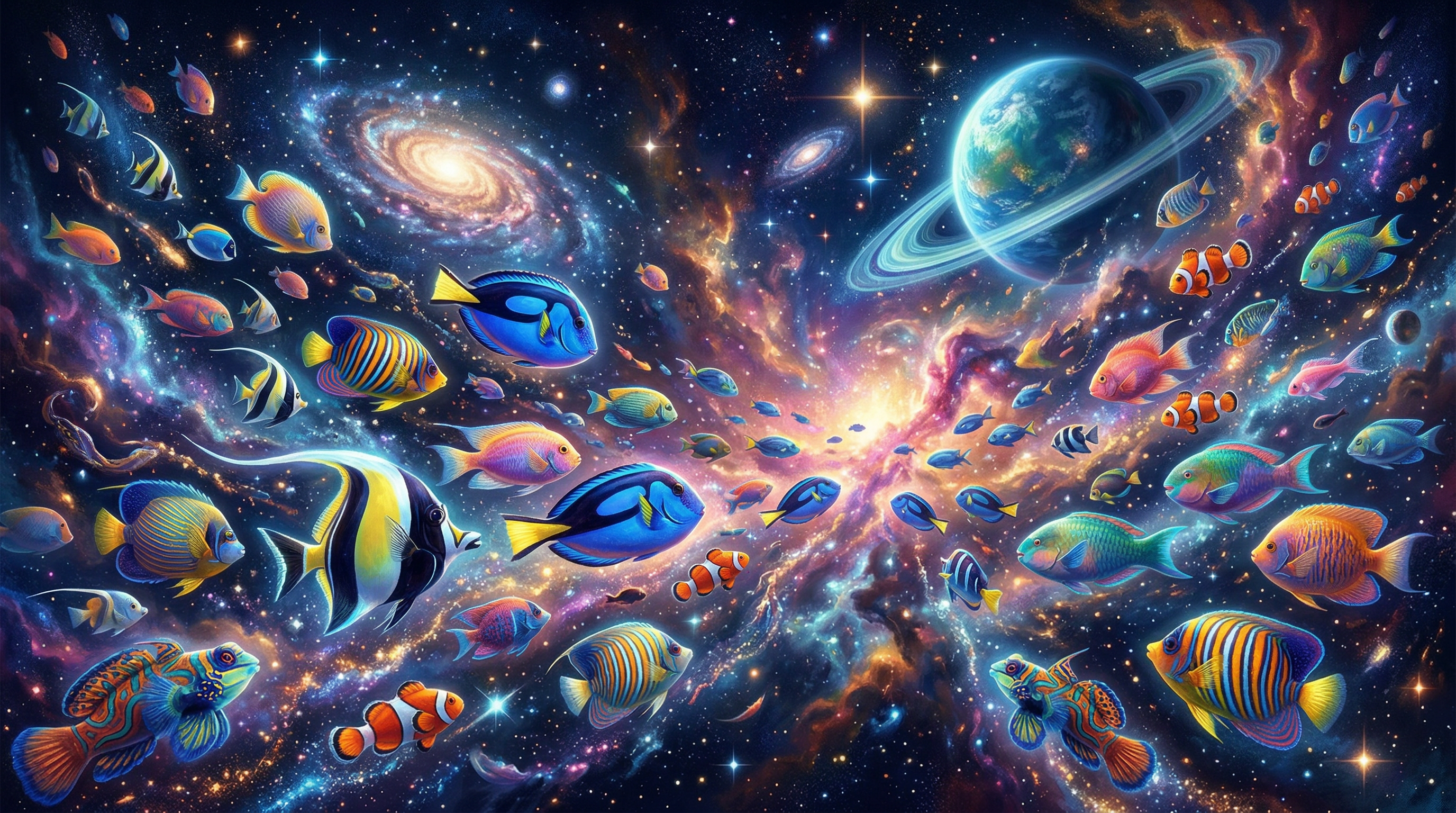 Рыбки в космосе